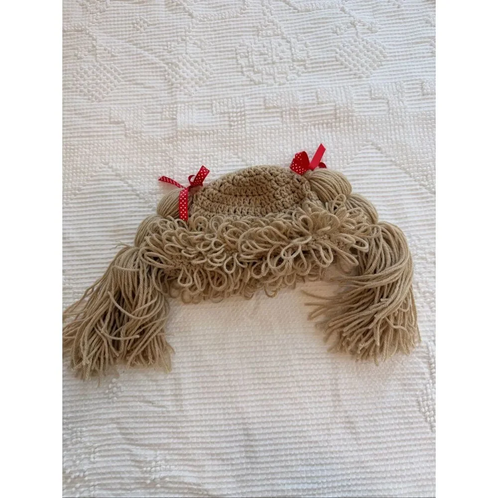 Crochet Cabbage Patch Baby Hat 6-12M Halloween‎